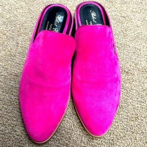 Robert Clergerie Hot Pink Suede Mule SZ 39